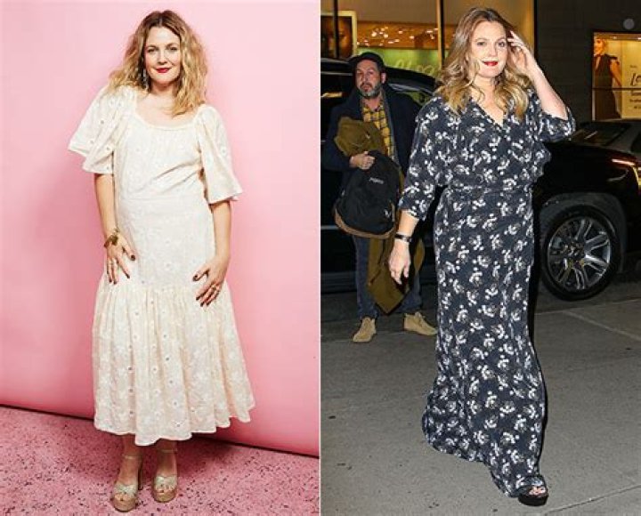 Drew Barrymore Shows Off 25 Lb. Weight Loss In Dress With Thigh-High Slit: Before & After Pics