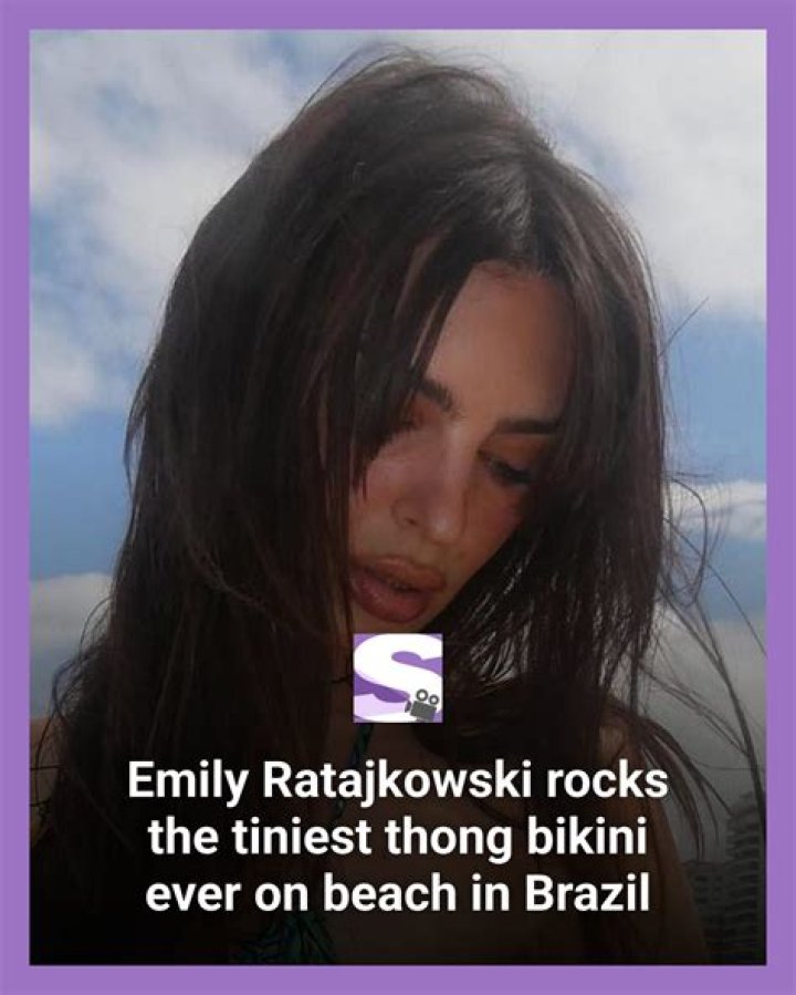 Emily Ratajkowski Rocks A Thong Bikini & Proves That She Sure Knows How To Make A Swimsuit Look Great