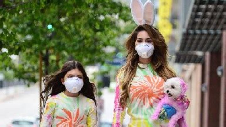 Farrah Abraham Dyes Her Dog Purple For Easter Outing With Daughter, Sophia In Matching Outfits