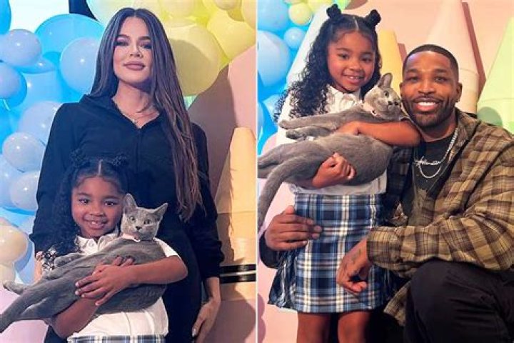 Khloe Kardashian & Tristan Thompson Reunite For True’s 2nd Birthday Celebration — Watch
