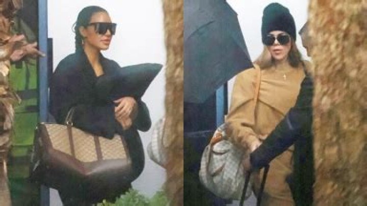 Kim Kardashian Joins Khloe To Support Tristan Thompson After Death Of His Mom: Photos