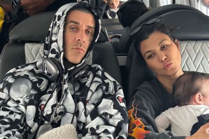 Kourtney Kardashian & Travis Barker Hold Hands As They Tour Milan With His Kids After Lavish Wedding: Photos