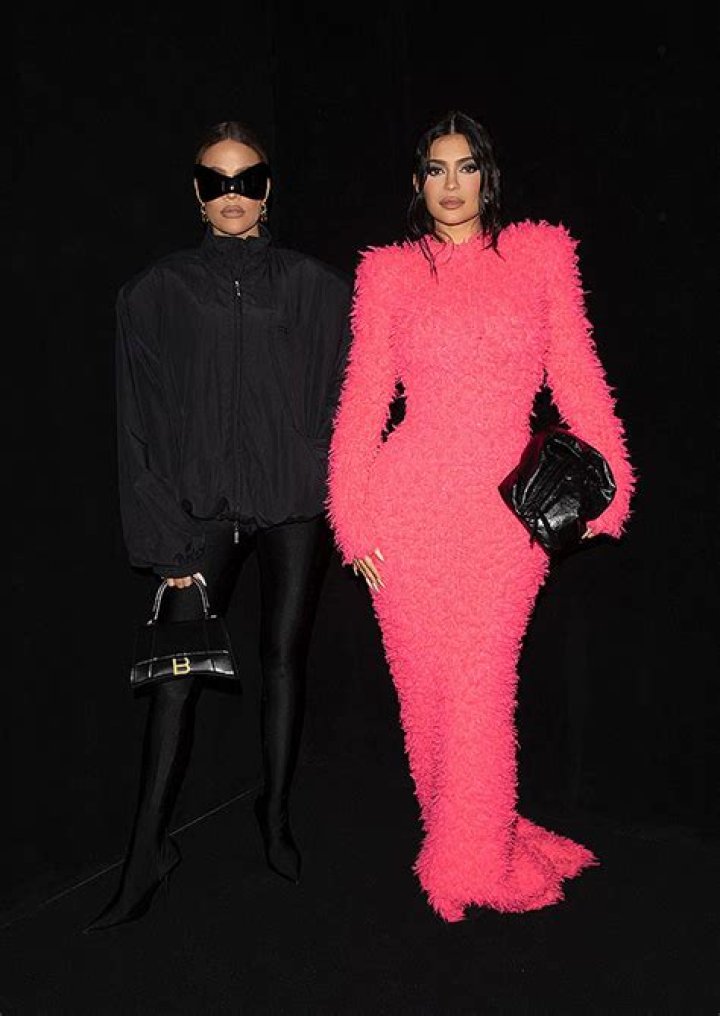 Kylie Jenner Slays In Hot Pink While Sister Khloe Kardashian Is Sleek In Black For Balenciaga Show