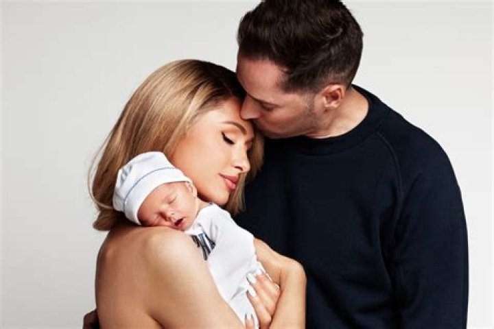 Paris Hilton Cuddles Newborn Baby Boy Phoenix, Two Mos., In Sweet New Photos