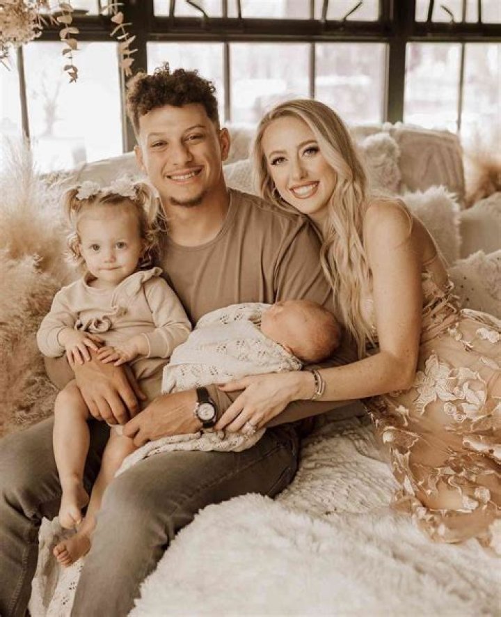 Patrick Mahomes & Brittany Matthews Gush Over Baby Girl Sterling As She Cuddles With Family Dog