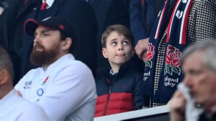 Prince George, 8, Hilariously Sticks Out His Tongue At Rugby Game With Prince William & Kate Middleton