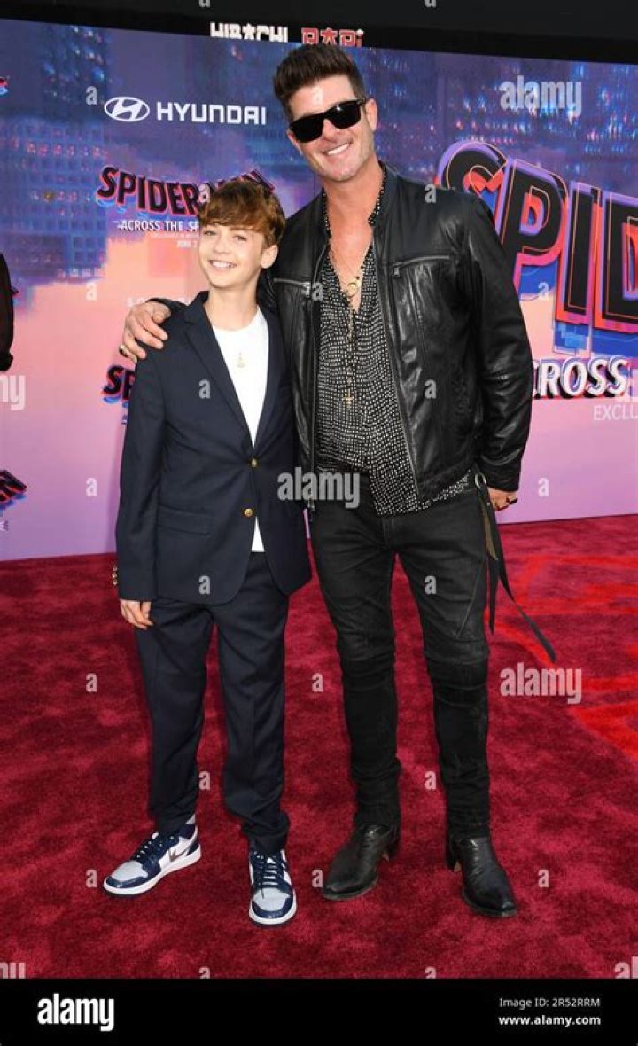 Robin Thicke Bonds With Son Julian, 11, At Nobu Before Driving Off In A Porsche – Photos